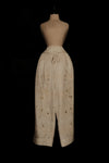 Mutedance 25 Autumn and Winter Elastic Wide Waist Drawstring Casual Pants Series Floral Dye MD-MD25FW71-nude